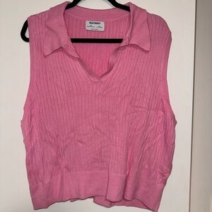 Old Navy Pink Ribbed Knit Top
